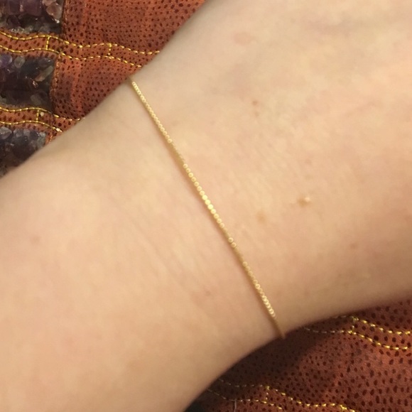 18k gold half rigid wire bracelet - Picture 4 of 7